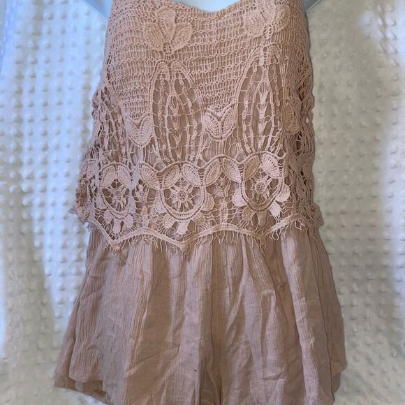 AMERICAN EAGLE OUTFITTERS CROCHET ROMPER - Picture 2 of 7